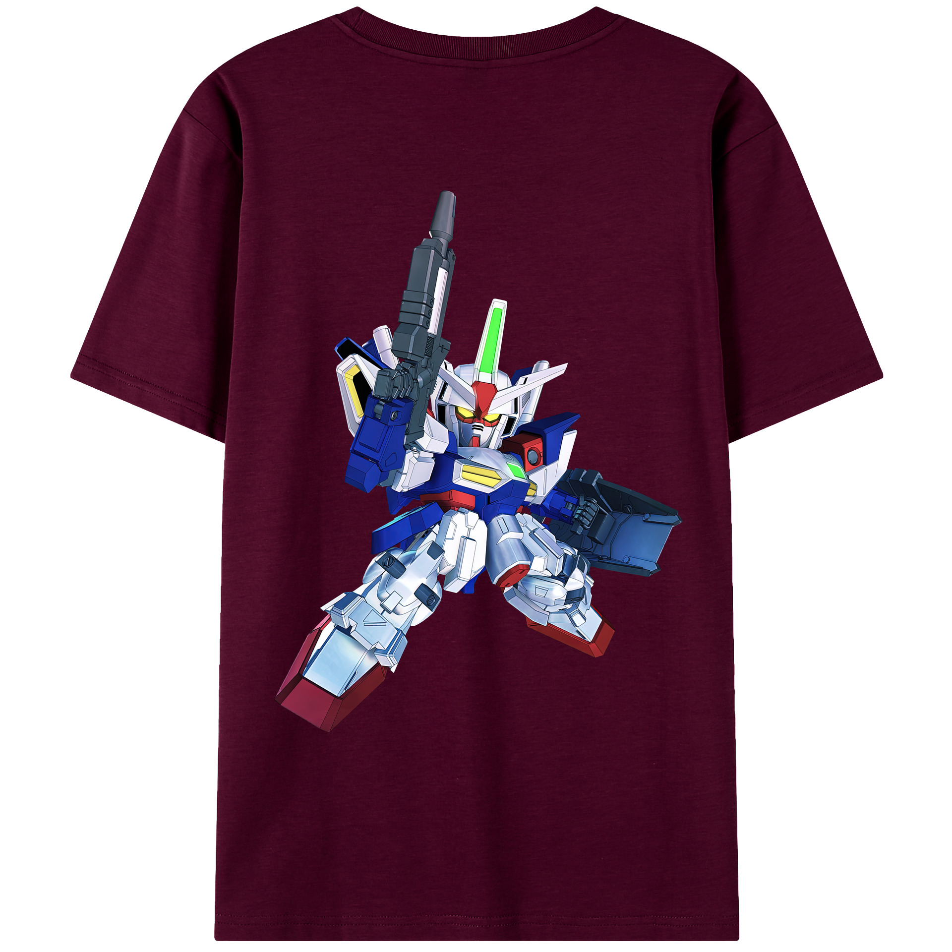 （画像用） 機動戦士ガンダム Mobile Suit Gundam レディース半袖Tシャツ(バックプリント)